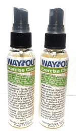 Load image into Gallery viewer, Wayout! Exercise Cleaning Spray Cleaner - 100% All-Natural with Essential Oils - 2 Count, 2 Ounce each
