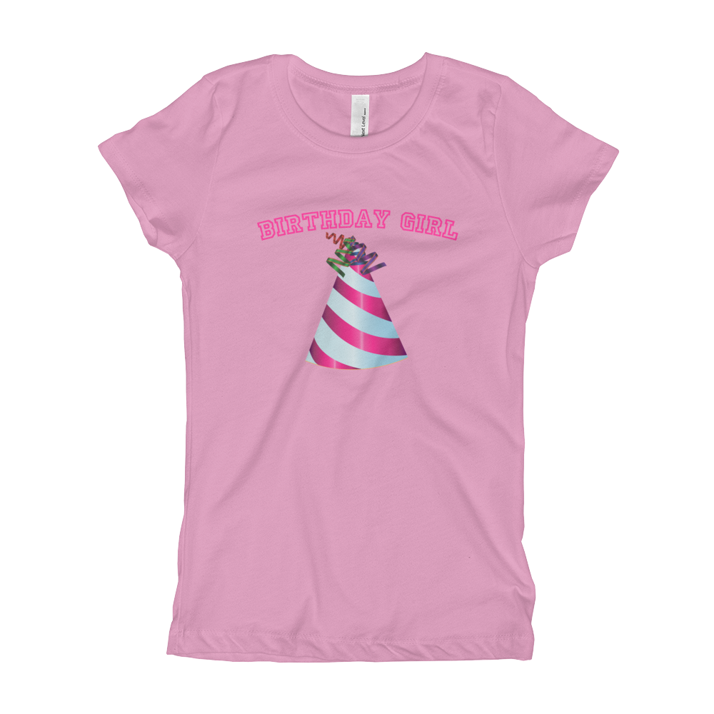 Happy Birthday Hat Girl's T-Shirt