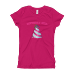 Load image into Gallery viewer, Happy Birthday Hat Girl&#39;s T-Shirt
