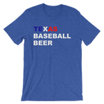 Load image into Gallery viewer, TEXAS BASEBALL  BEER Tee Unisex short sleeve t-shirt
