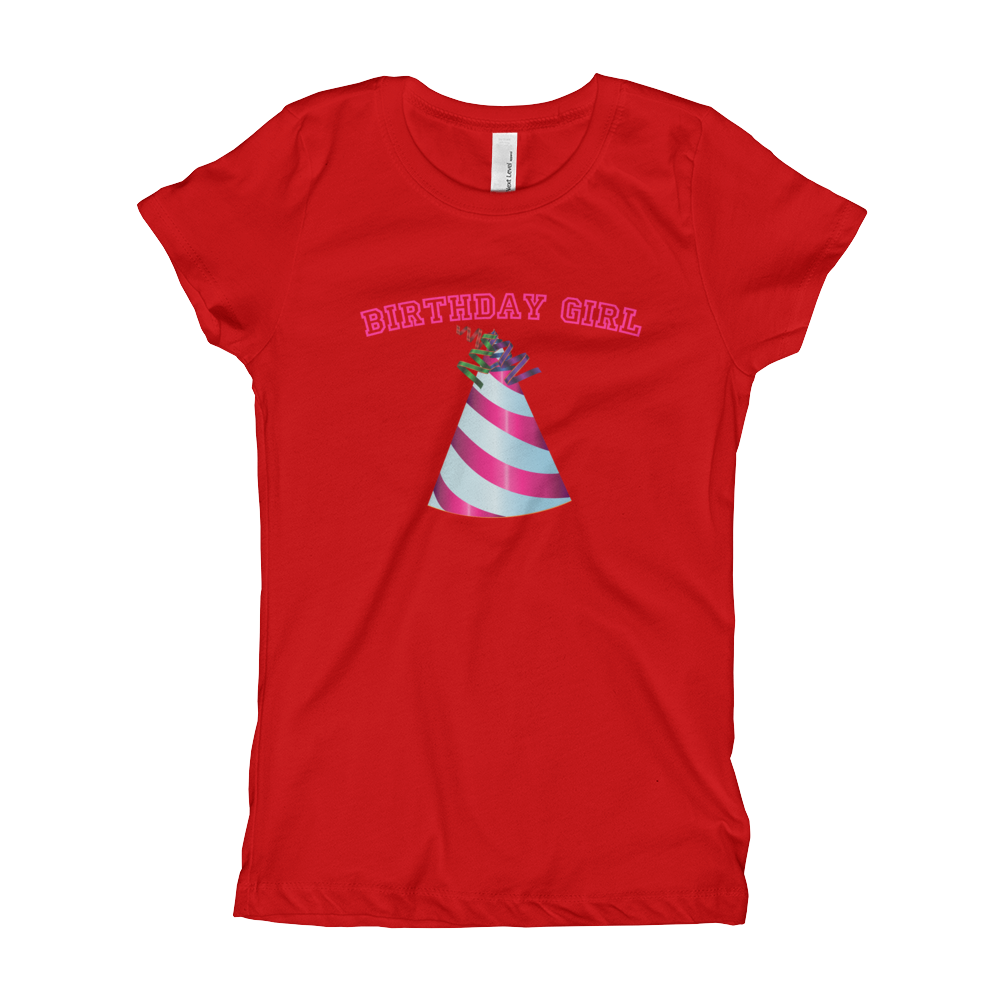Happy Birthday Hat Girl's T-Shirt