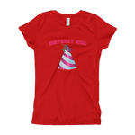 Load image into Gallery viewer, Happy Birthday Hat Girl&#39;s T-Shirt - Adult Women&#39;s

