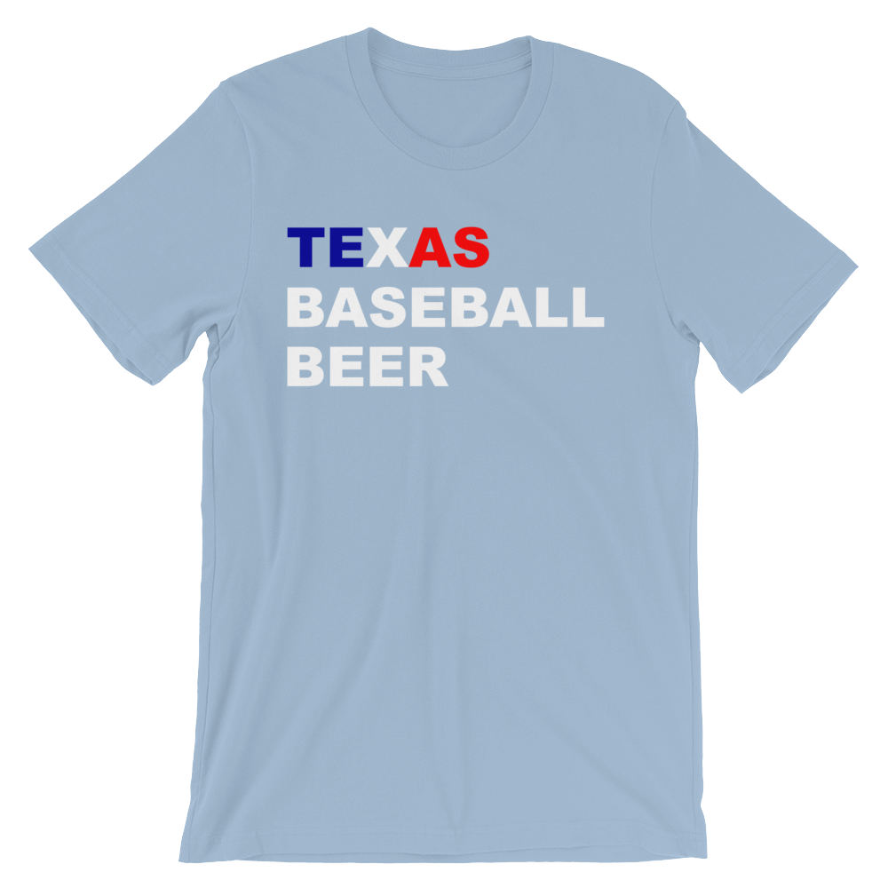 TEXAS BASEBALL  BEER Tee Unisex short sleeve t-shirt