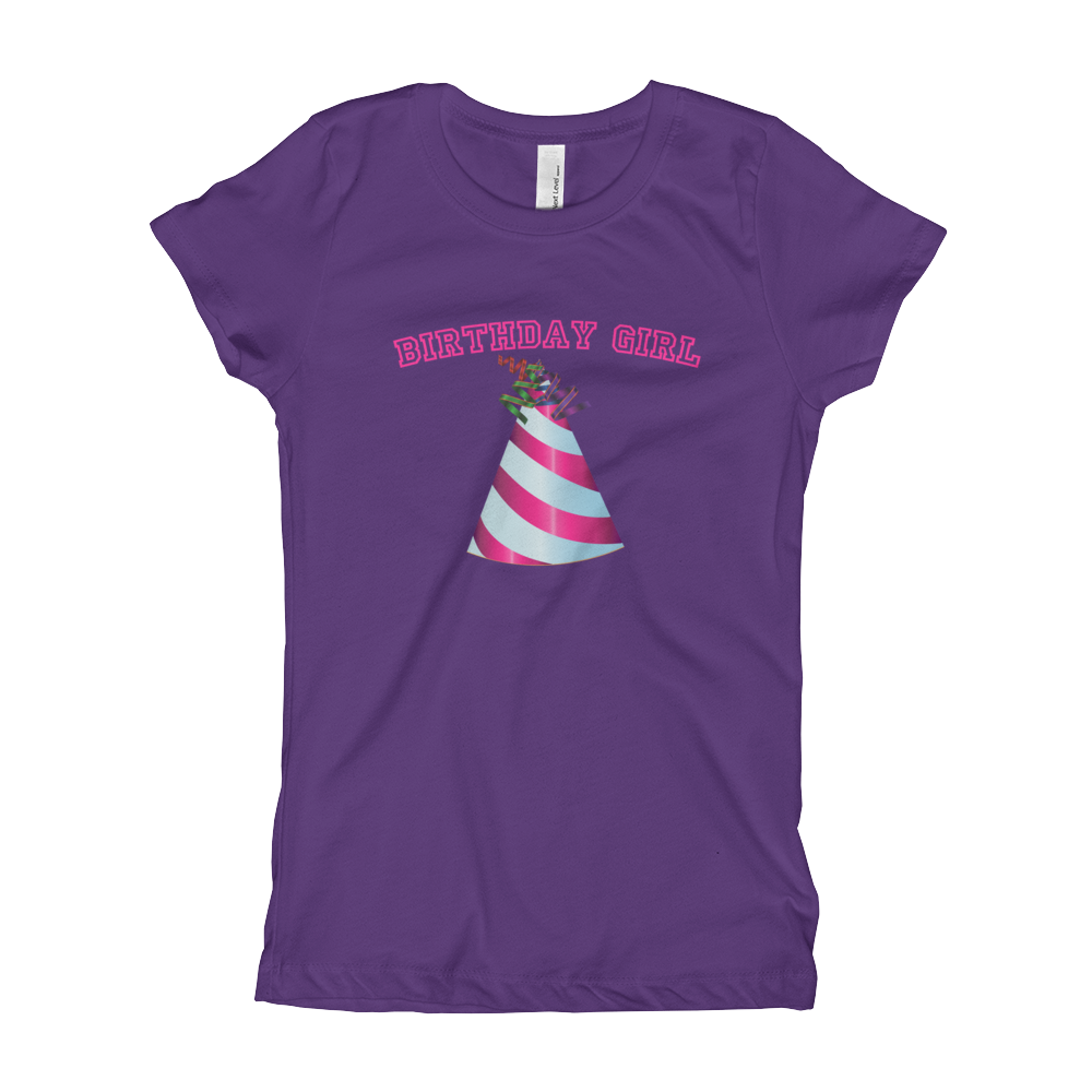 Happy Birthday Hat Girl's T-Shirt - Adult Women's