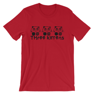 Three Kittens Cute Animal Unisex short sleeve t-shirt